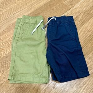 Primark Green and Blue Casual Shorts Set